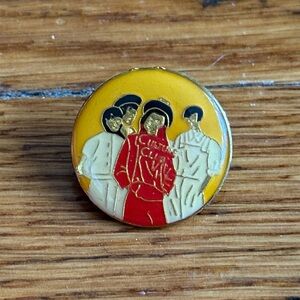 Rare Vintage 80’s Culture Club Enamel Pin tie tack brooch